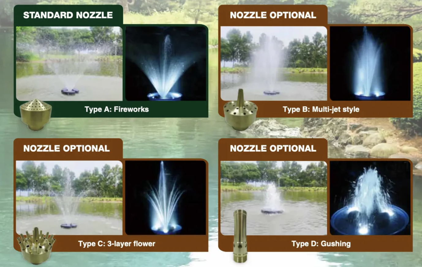 Matala Floating Fountain System Fireworks Nozzle - Type A - Image 2