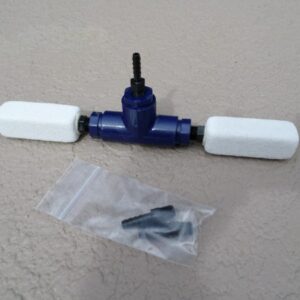 WaterTreats 2 Way Diffuser Manifold Kit w/ 2 x 1"x1"x3" Fine Pore 0.6 cfm