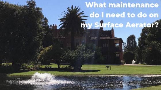 What maintenance do I need to do on my Surface aerator
