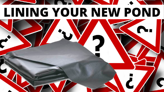 LINING YOUR NEW POND - How To Install Underlay and Liner